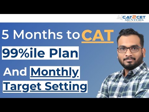 5 months to cat exam 2021, 99 Percentile Strategy & Planning | Monthly Target Setting for 99%le |