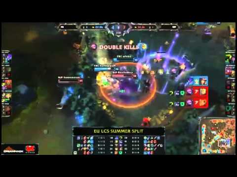 Fnatic Xpeke Malphite VS NIP Bjergsen Kennen Best Plays   EU LCS Summer 2013 W1D3 MUST SEE