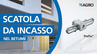 Scatola da incasso 1x1 Prefix per installazioni nel calcestruzzo