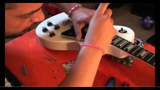 Video thumbnail for 2013 Gibson Les Paul LPJ Gets A New Pickguard by Woodeso's Guitar Mods