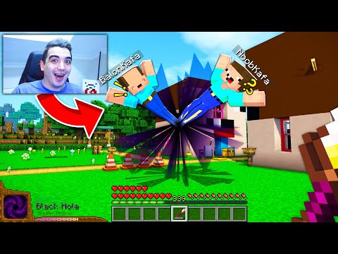 BALON KAFAYI KARA DELİK SİHİRİ İLE TROLLEDİM !! - BalonCraft #335 - Minecraft
