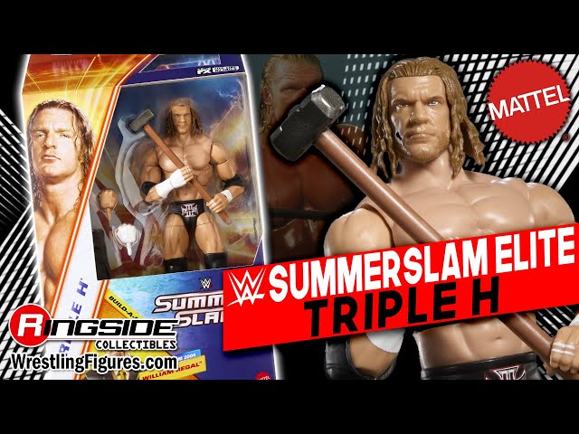 Vídeo relacionado con Mattel WWE Elite Collection SummerSlam Series Triple H Figura de acción y Accesorios, Conjunto de Juego de los Principales Eventos en Directo con Piezas, JHX80