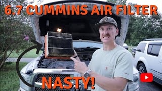 Ram 2500 Air Filter Change | How To | 2005-2022 6.7 Cummins