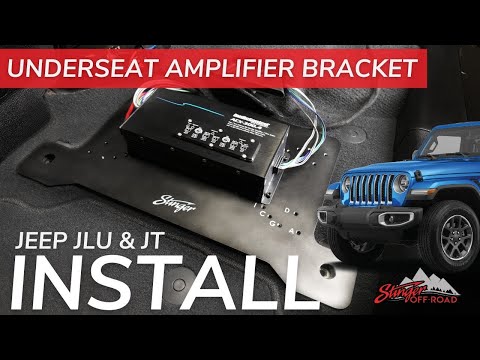 How To Install A Stinger Underseat Amplifier Bracket & Complete Wiring Kit (JLU & Gladiator JT)