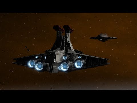 MC80 Star Cruiser vs Venator Star Destroyer - Empire at War Remake Mod NPC Battle