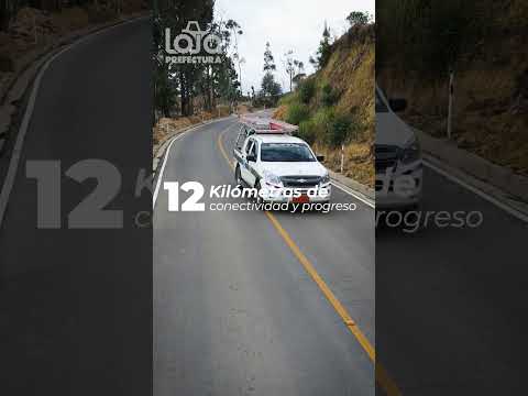 #Anuncio🛣️✅La Prefectura de Loja entregó el asfaltado de la vía Gonzanamá – Purunuma de 12,9 km.