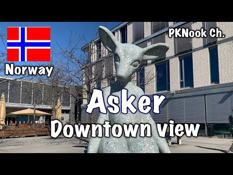 Asker Downtown view🇳🇴 | Norway | Gopro 4K