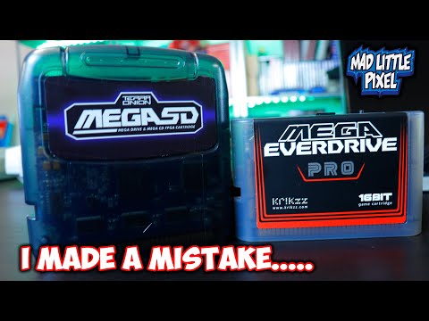 I Made A Mistake! Mega Everdrive Pro Compared To TerraOnion Mega SD Game Loading... My Bad!