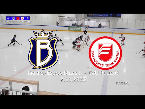 Kiekko-Espoo Blues II - EVU Ruudut 2.10.2022 U14 AAA