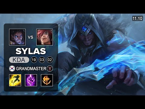 T1 Clozer Sylas Mid vs Sett - KR Grandmaster Patch 11.10