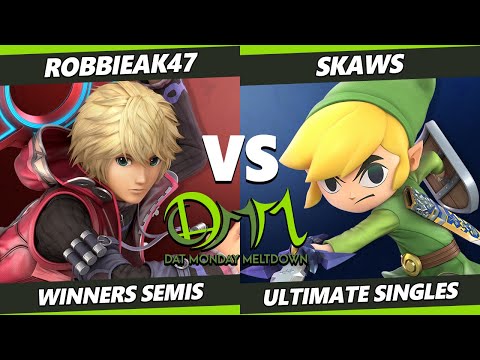 DAT Monday Meltdown 228 Winners Semis - RobbieAK47 (Shulk) Vs. Skaws (Toon Link) SSBU Ultimate