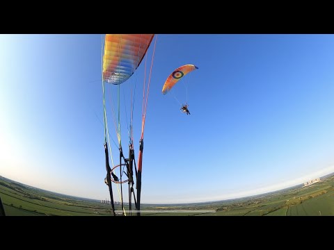 BGD Luna 2 20m PARAMOTOR FLIGHT Fun Airtime moster 185 gopro max lens mod 4k 60fps