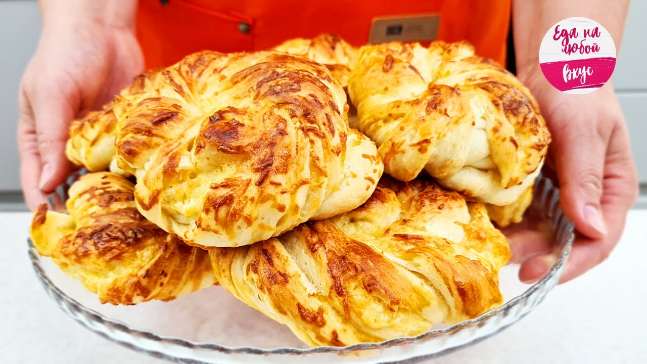 Булочки - слоеная Ачма. Неделю не теряют вкуса, без скалки, без яиц в тесте!
