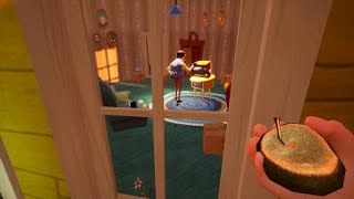 The Neighbor watching TV