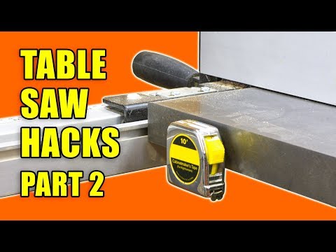 5 Table Saw Tricks and Tips Part 2 - Woodworking Hacks