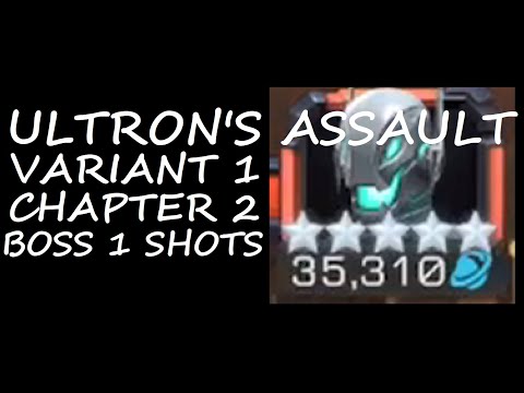 Ultrons Assault Variant 1 Chapter 2 Boss 1 SHOT Variant Cosmic Drone Boss | MCOC |