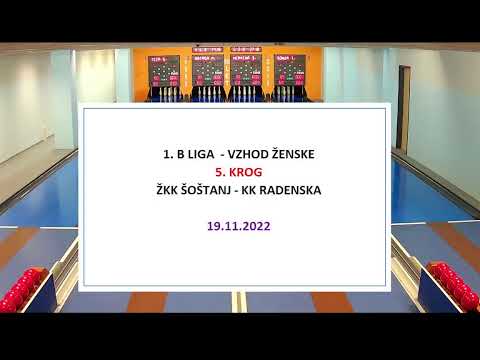 1.B LIGA - VZHOD Ž / 5. KROG / ŽKK ŠOŠTANJ - KK RADENSKA