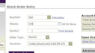 Basic Stock Trading Lessons - "Sell Limit" Order