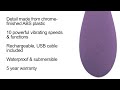 Evolved Lilac G-spot Silicone Vibrator Compact Atsparus vandeniui 10 Modes