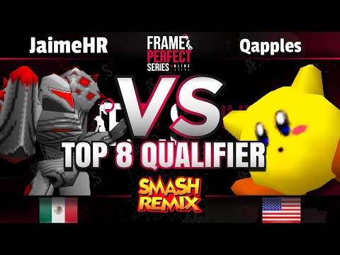 FPS3 Online Top 8 Qualifier -  RG | JaimeHR (D. Samus) vs. Qapples (Kirby, Ganon) - Smash Remix