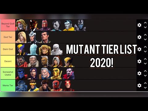 Mutant Champion Tier List 2020! - Marvel Contest Of Champions