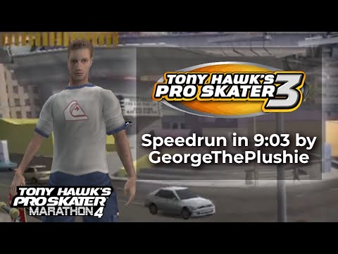 Tony Hawk's Pro Skater 3 by georgetheplushie in 9:03 - Tony Hawks Pro Skater Marathon 4
