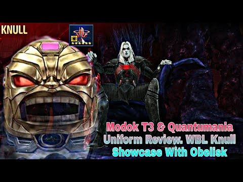 Modok T3 & Quantumania Uniform Review | WBL Knull Showcase With Obelisk - Marvel Future Fight