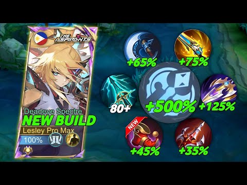 TOP 1 GLOBAL LESLEY BEST BURST DAMAGE HACK BUILD 1 HIT 2026!!💀 (op build) - Mobile Legends