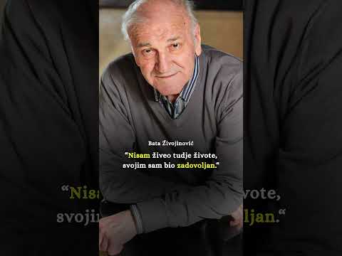 Bata Živojinović – Živeo sam svoj život, i to je bilo dovoljno. #westbalkan #shorts  #shortsfeed