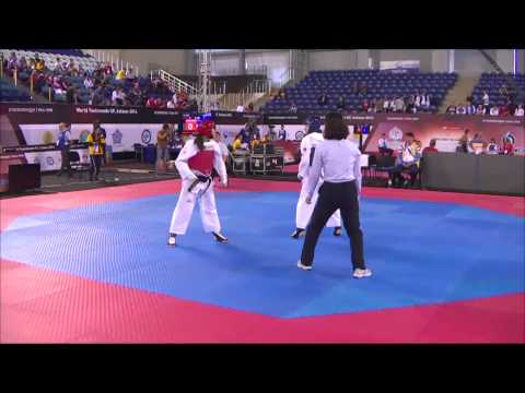 Female  49Kg Round of 32  Ganna SOROKA UKR v Iryna ROMOLDANOVA UKR