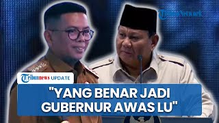 Prabowo Ingatkan Andra Soni saat Peresmian Pabrik di Banten: Yang Benar Jadi Gubernur, Awas Lu!