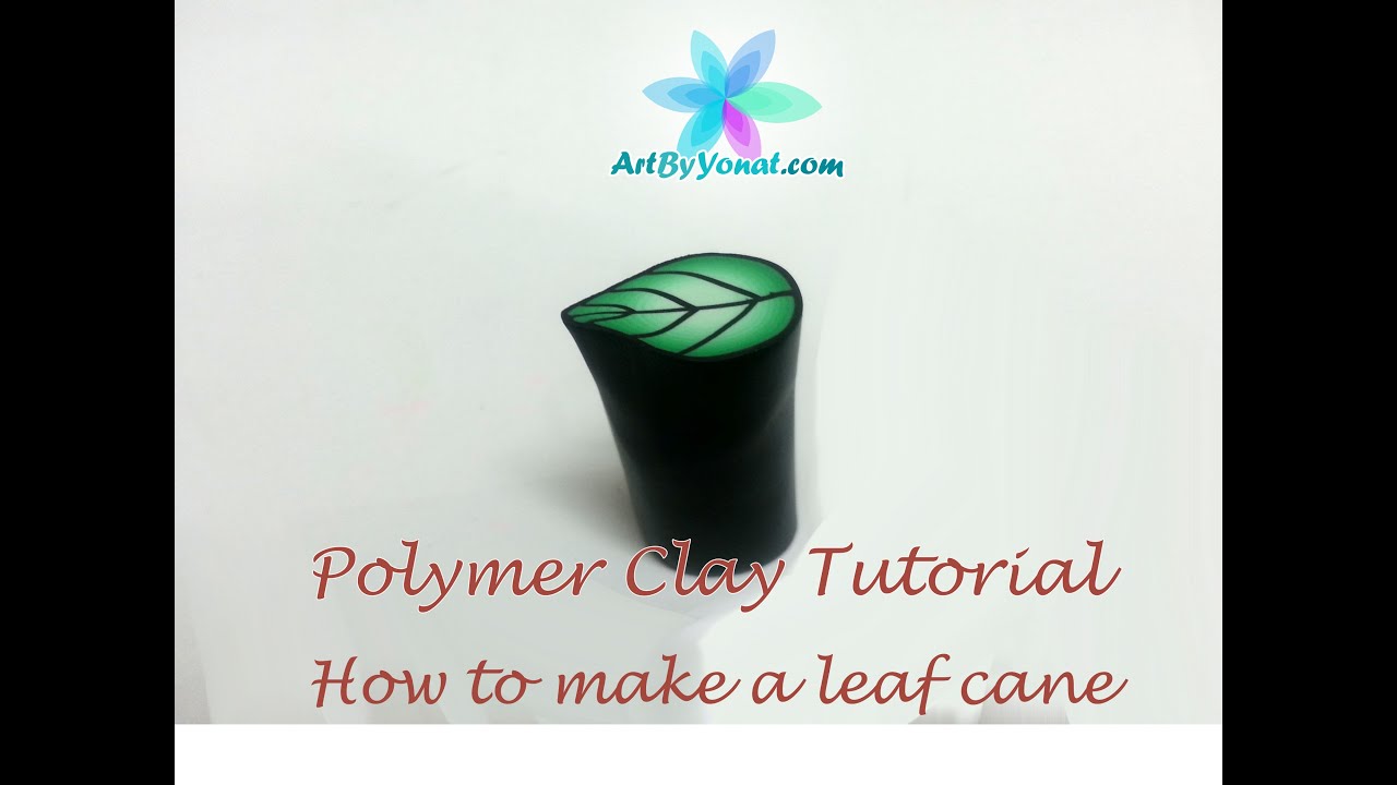 Polymer Clay Tutorial - How to Make a Leaf Cane - Lesson #13