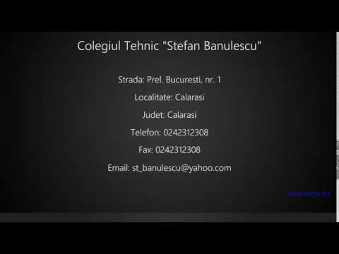 Colegiul Tehnic "Stefan Banulescu" Calarasi