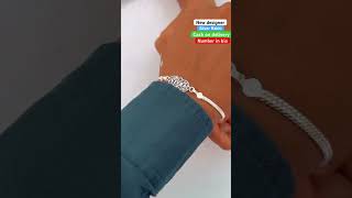 New designer beautiful silver Rakhi, with 64%discount on instant order #silverrakhi#rakshabandhan