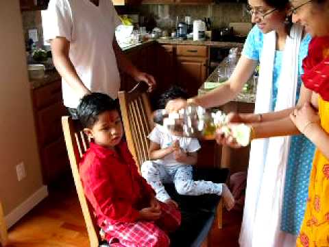 Traditional Birthday aarati