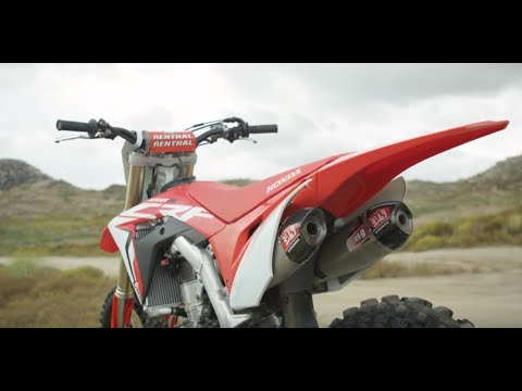 Yosh RS-9T Signature Dual Full System SS Exhaust Pipe Honda CRF250R-RX 7