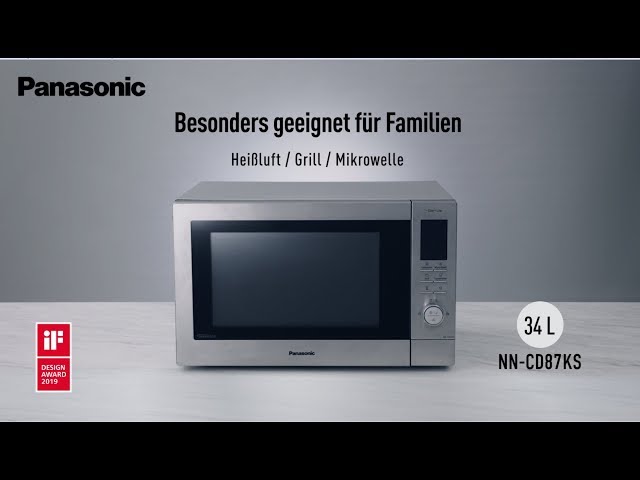 Vidéo teaser pour Panasonic Mikrowelle NN-CD87: Platzsparende Kombi-Mikrowelle