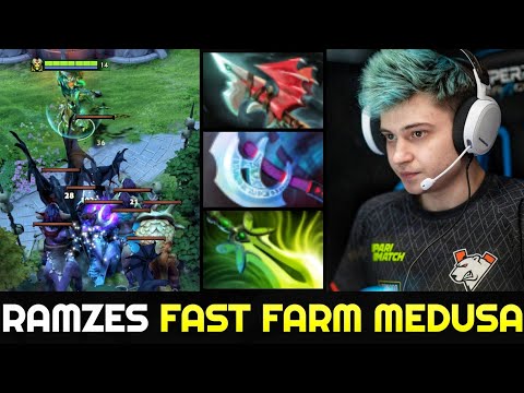 RAMZES666 Mid Medusa Top MMR Game - Absolutely Outplay & Outfarm 7.26 Dota 2