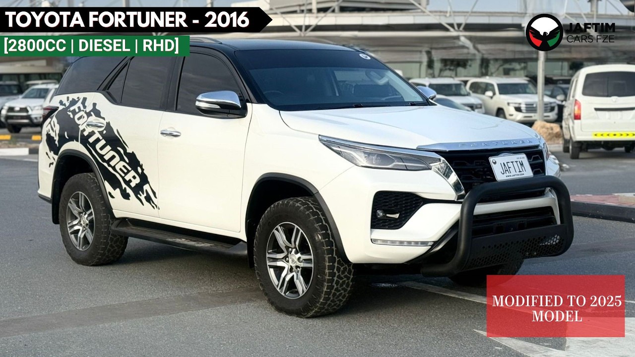 تويوتا فورتونر 2016 | 2.8L DIESEL ENGINE | AT | RHD | HEAVY NUDGE BAR | PADDLE SHIFTER | PUSH START ENGINE | CRUISE video