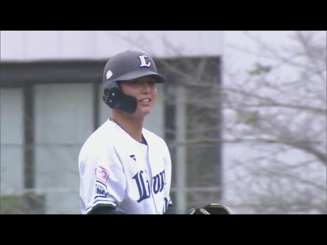 【ファーム】再び勝ち越し!! ライオンズ・金子功児 右中間へのタイムリー2ベースヒット!!  2024年9月23日 埼玉西武ライオンズ 対 東京ヤクルトスワローズ