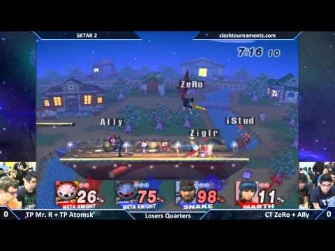 SKTAR 2 - Mr. R + Atomsk vs CT ZeRo + Ally - Losers Quarters - SSBB