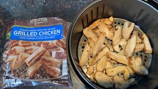 Air Fryer Pre-Cooked Grilled Chicken Strips - make them in air fryer, so much better than microwave!