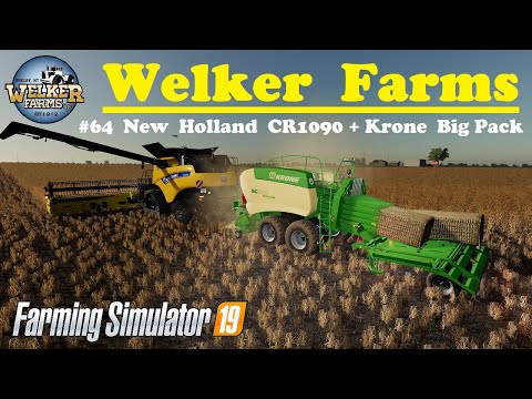LS19 Welker Farms #64 New Holland CR1090 Maxi 2in1 + Krone BigPack / Farming Simulator 19
