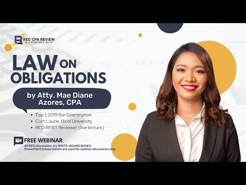 Law on Obligations by Atty. Mae Diane Azores, CPA