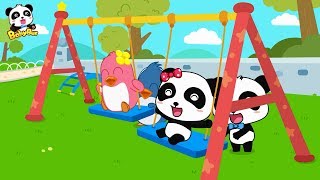 재미있는 놀이터 | 사이좋게 놀아요 | 그네 타기 미끄럼틀 타기 모래놀이 | 베이비버스 인기동요