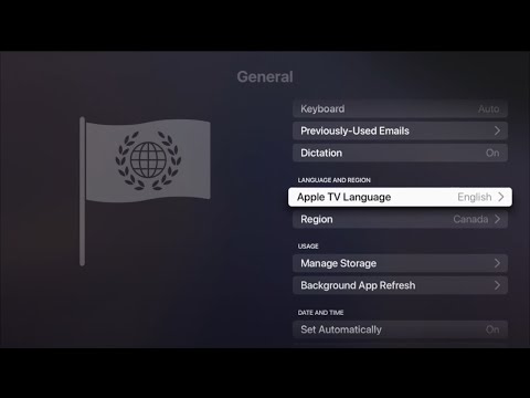 Change the language or region format on Apple TV to English (New Zealand)