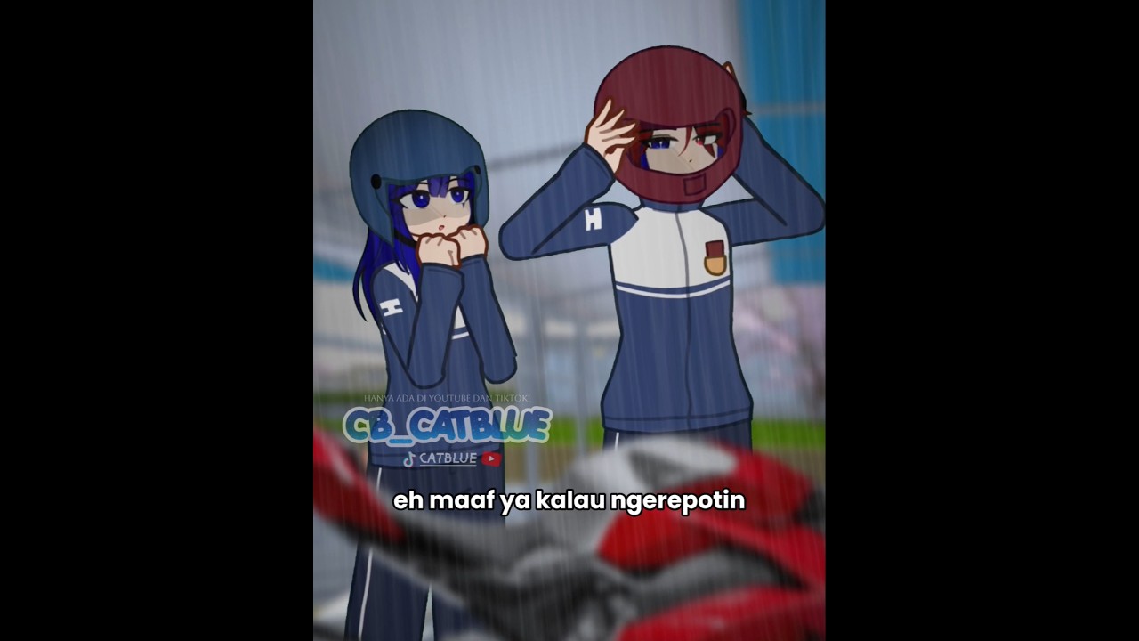 Dianterin Koreto gara-gara Hujan 🏍🌧 — #cbcatblue #lylacb #koreto