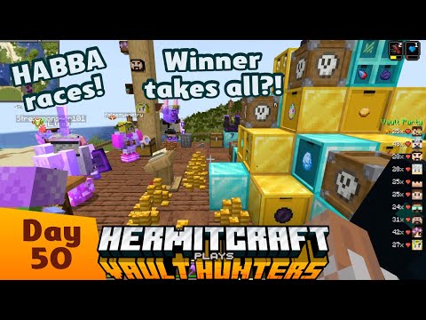 HABBA Scavenger Vault Races! Winner takes all?! — HermitCraft Vault Hunters: Day 50! Ep 22