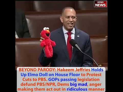 Jeffries Elmo Doll to Protest Cuts to PBS; Tim Walz & Pritzker still Woke; Boebert: peaceful protest
