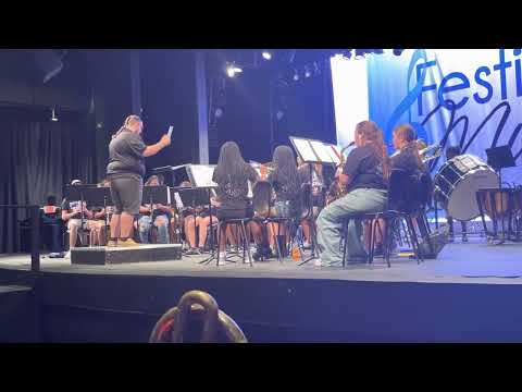 Scotland High School Concert Band Performing at Carowinds Festival of Music - March of the Arachnids